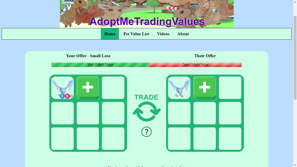 Adopt Me Trade Values