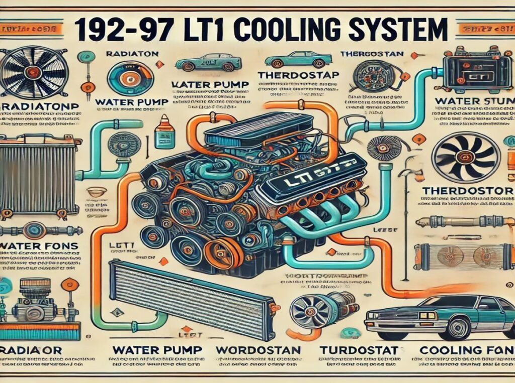 192-97 lt1 cooling system lines